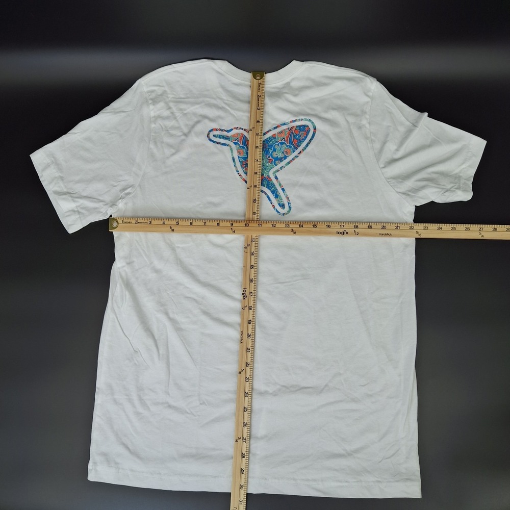 Birddogs T-Shirt Mens XL White Short Sleeve Paisley Bird Graphic Logo Tee - Picture 6 of 7